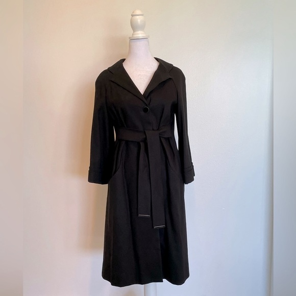 Gucci Black Pea Coat EU 38/ US Medium - Picture 1 of 9